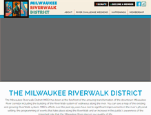Tablet Screenshot of milwaukeeriverwalkdistrict.com